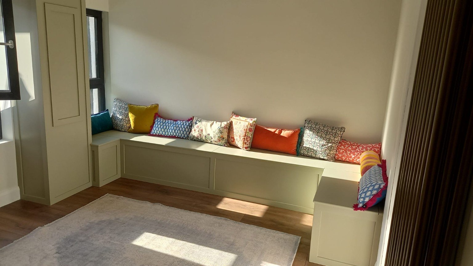 Bespoke built-in seating and cabinetry